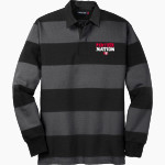 Hyde Park Schools PANTHERS <span class="pdp-name-mascot">Hyde Park Baptist School PANTHERS</span> Sport-Tek Men's Classic Long Sleeve Rugby Polo Front Thumbnail