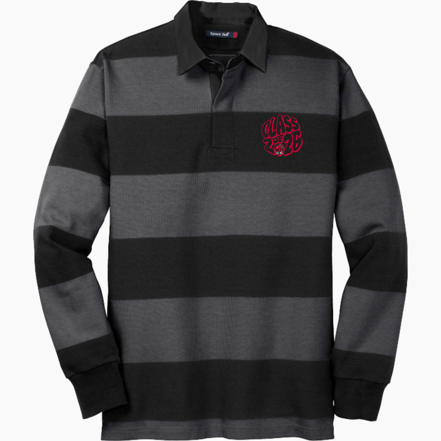 DOVER HIGH SCHOOL LONGHORNS Sport-Tek Men's Classic Long Sleeve Rugby Polo