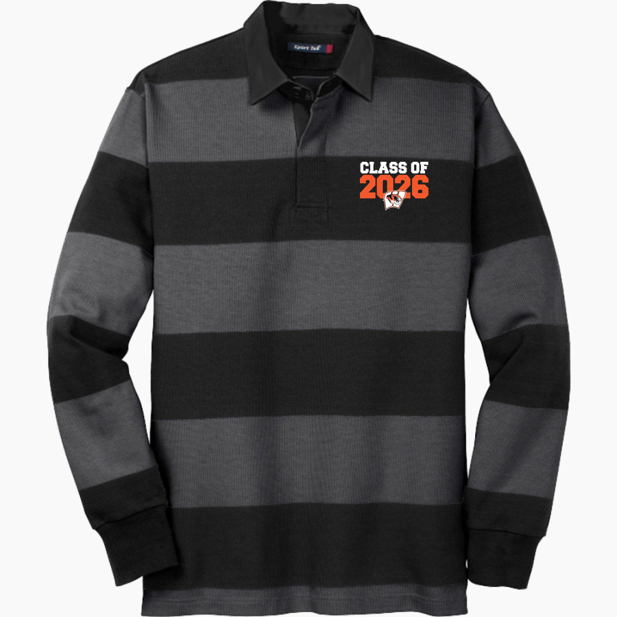 WIGGINS TIGERS The Official Online Store <span class="pdp-name-mascot">WIGGINS TIGERS</span> Sport-Tek Men's Classic Long Sleeve Rugby Polo