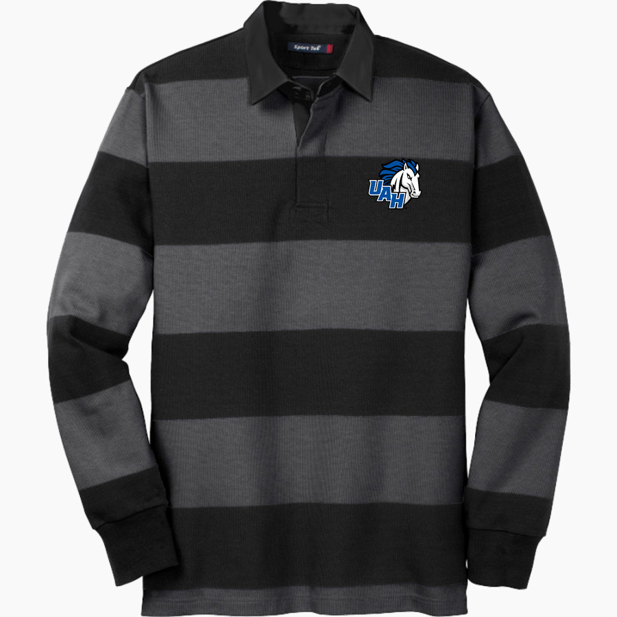 UAH Chargers <span class="pdp-name-mascot">University of Alabama Chargers</span> Sport-Tek Men's Classic Long Sleeve Rugby Polo