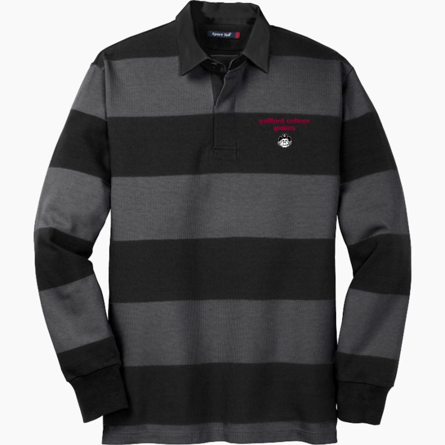 Guilford College Quakers <span class="pdp-name-mascot">GUILFORD COLLEGE Quakers</span> Sport-Tek Men's Classic Long Sleeve Rugby Polo