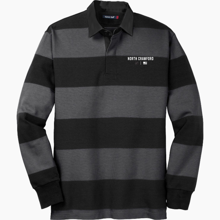 North Crawford Trojans <span class="pdp-name-mascot">North Crawford Trojans</span> Sport-Tek Men's Classic Long Sleeve Rugby Polo