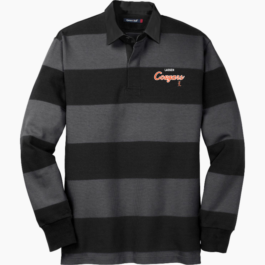 Lassen Community College Cougars <span class="pdp-name-mascot">Lassen Community College Cougars</span> Sport-Tek Men's Classic Long Sleeve Rugby Polo