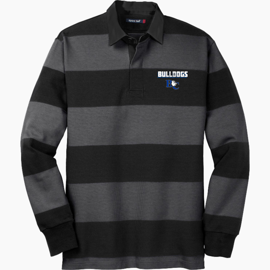 Barton College Official Store of the Bulldogs <span class="pdp-name-mascot">Barton Bulldogs</span> Sport-Tek Men's Classic Long Sleeve Rugby Polo