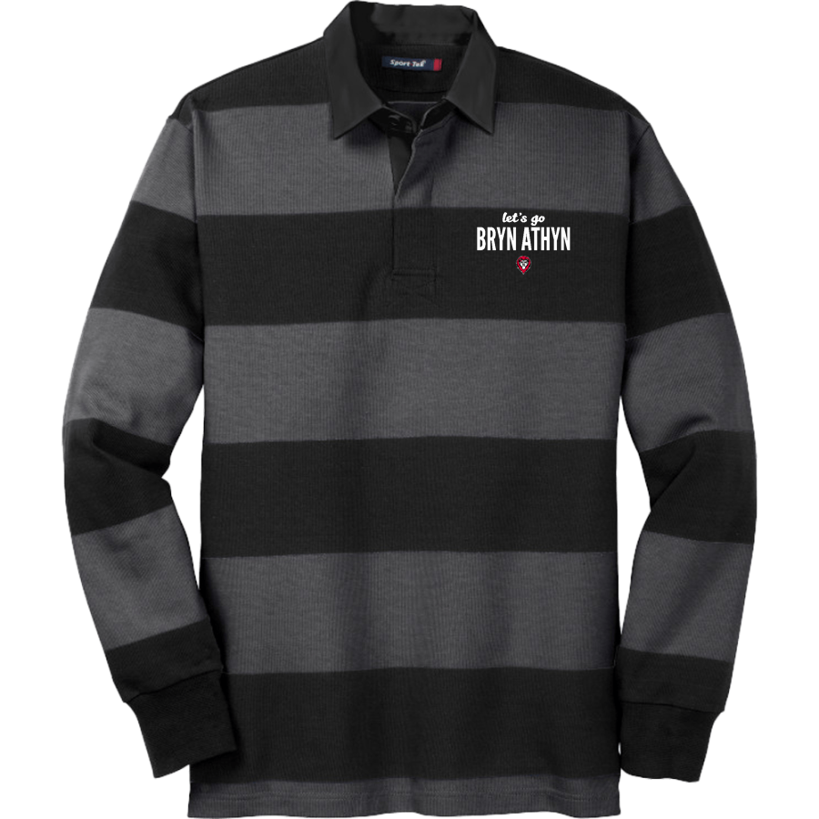Bryn Athyn College The Official Store of the Lions <span class="pdp-name-mascot">Bryn Athyn College Lions</span> Sport-Tek Men's Classic Long Sleeve Rugby Polo