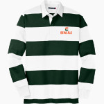 Plainfield East Bengals Sport-Tek Men's Classic Long Sleeve Rugby Polo Front Thumbnail