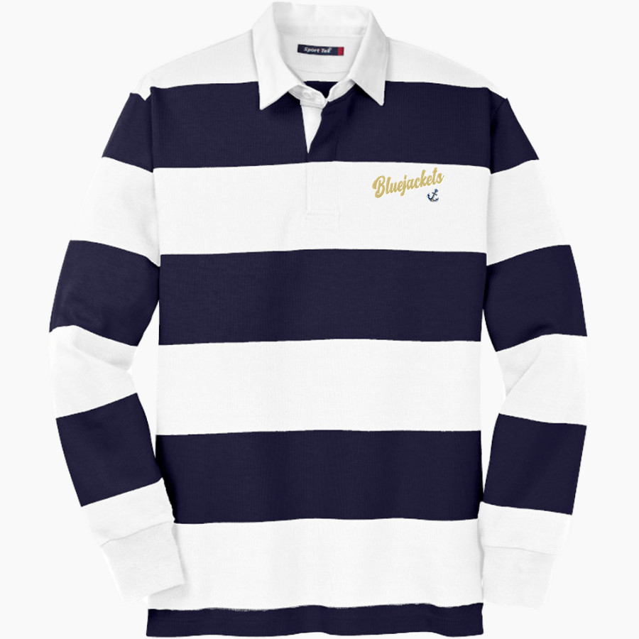 Admiral Farragut BlueJackets <span class="pdp-name-mascot">Farragut Bluejackets</span> Sport-Tek Men's Classic Long Sleeve Rugby Polo