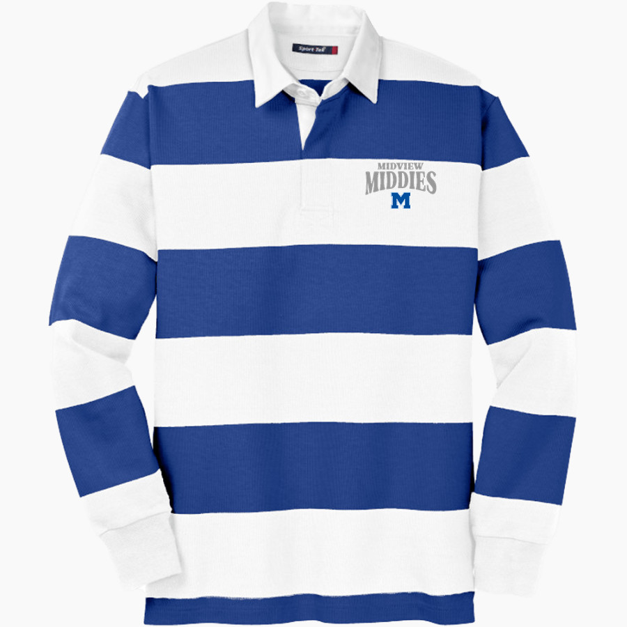 MIDVIEW MIDDIES #wearemidview <span class="pdp-name-mascot">MIDVIEW MIDDIES</span> Sport-Tek Men's Classic Long Sleeve Rugby Polo