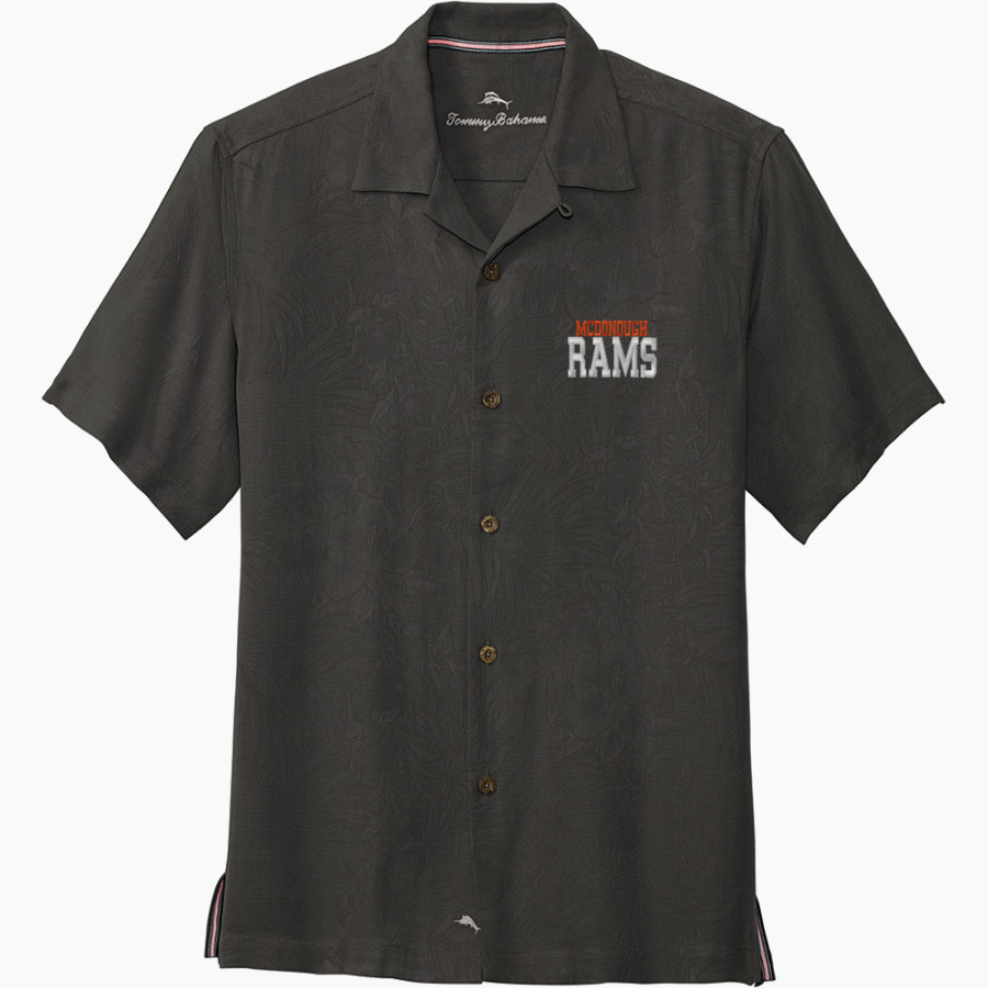 McDonough Rams Tommy Bahama Men's Tropic Isles Short Sleeve Shirt