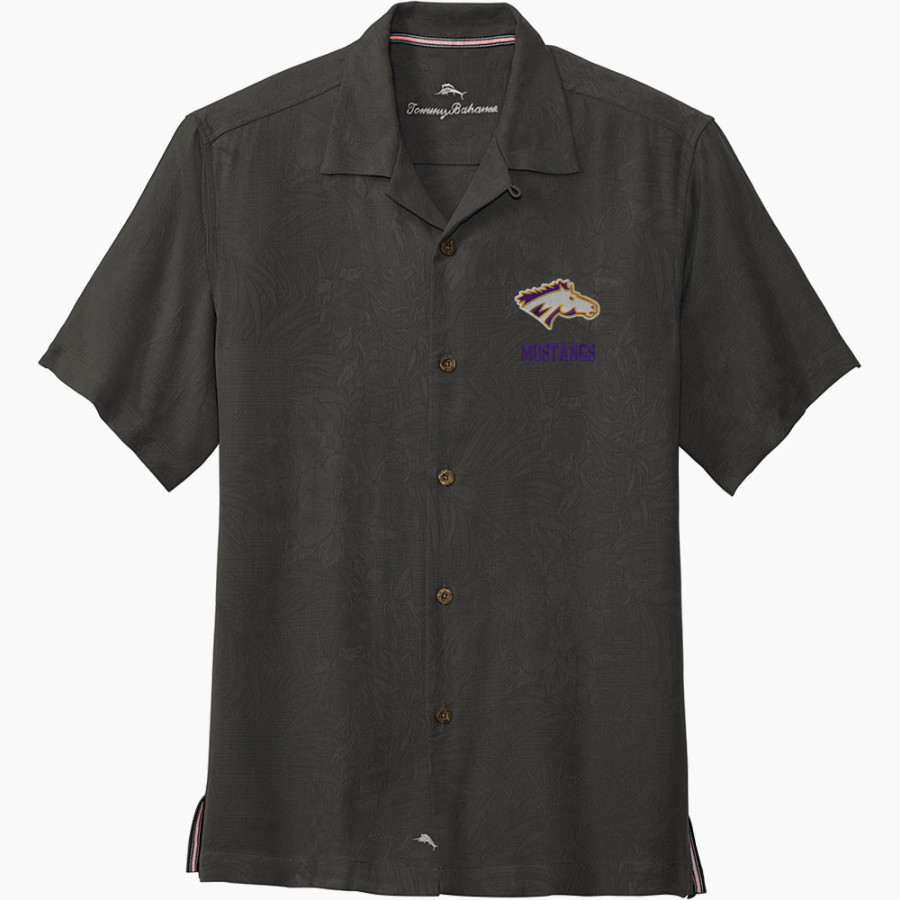 MEADOWBROOK ACADEMY MUSTANGS Tommy Bahama Men's Tropic Isles Short Sleeve Shirt