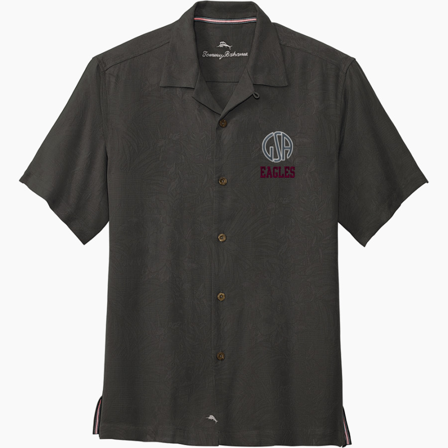 GEORGE STEVENS ACADEMY EAGLES <span class="pdp-name-mascot">GEORGE STEVENS ACADEMY EAGLES</span> Tommy Bahama Men's Tropic Isles Short Sleeve Shirt