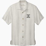 Xavier Falcons <span class="pdp-name-mascot">Xavier Falcons</span> Tommy Bahama Men's Tropic Isles Short Sleeve Shirt Front Thumbnail