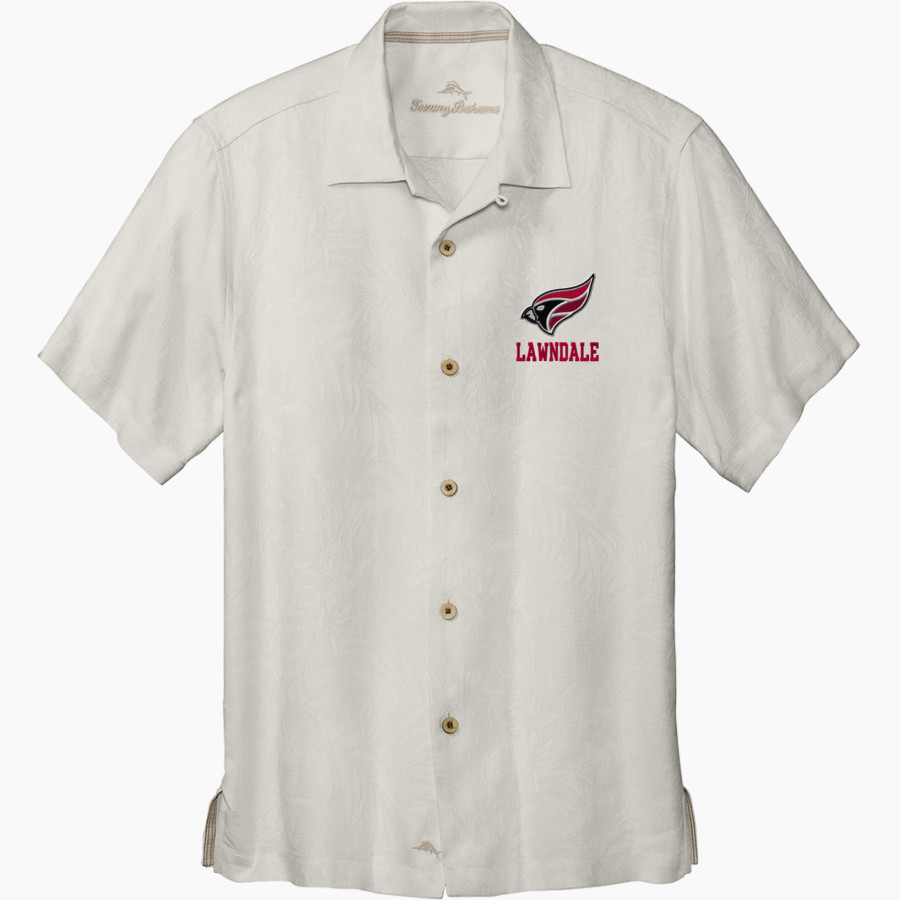 LAWNDALE HIGH SCHOOL CARDINALS <span class="pdp-name-mascot">LAWNDALE CARDINALS</span> Tommy Bahama Men's Tropic Isles Short Sleeve Shirt