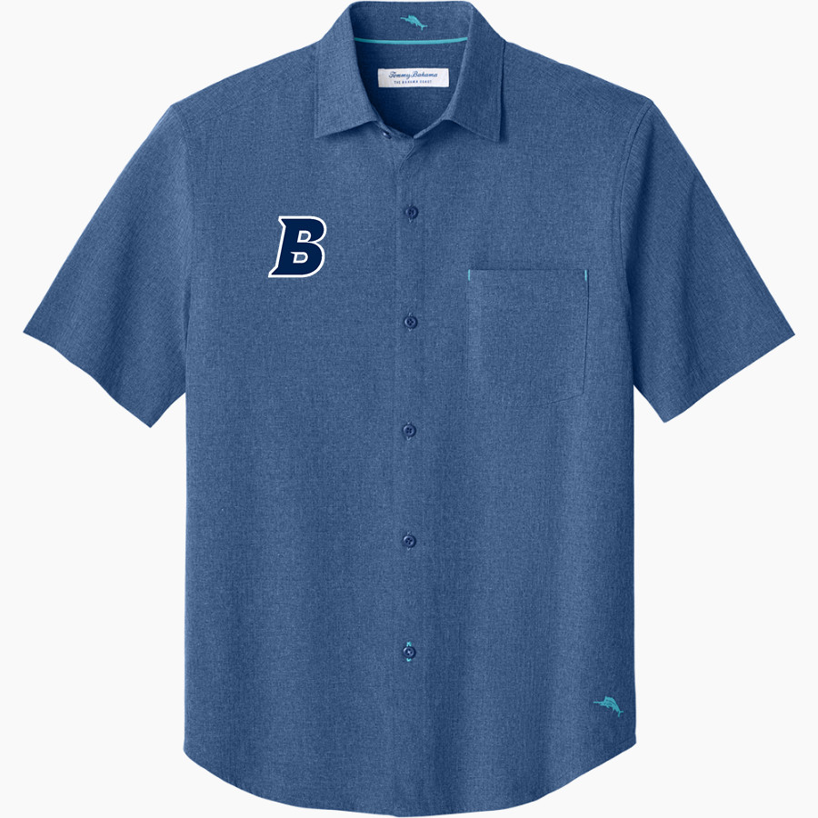 Brandeis Judges Online Store <span class="pdp-name-mascot">Brandeis Judges</span> Tommy Bahama Men's Sandy Point Short Sleeve Shirt