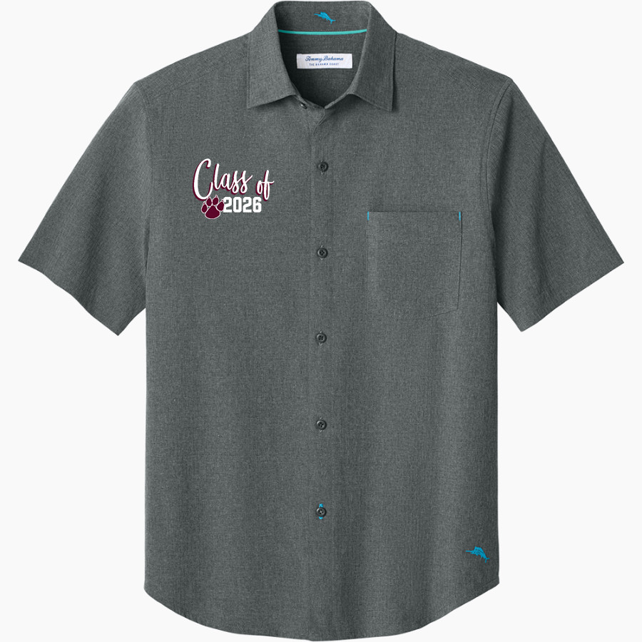 Delton Kellogg Panthers <span class="pdp-name-mascot">Delton Kellogg Panthers</span> Tommy Bahama Men's Sandy Point Short Sleeve Shirt