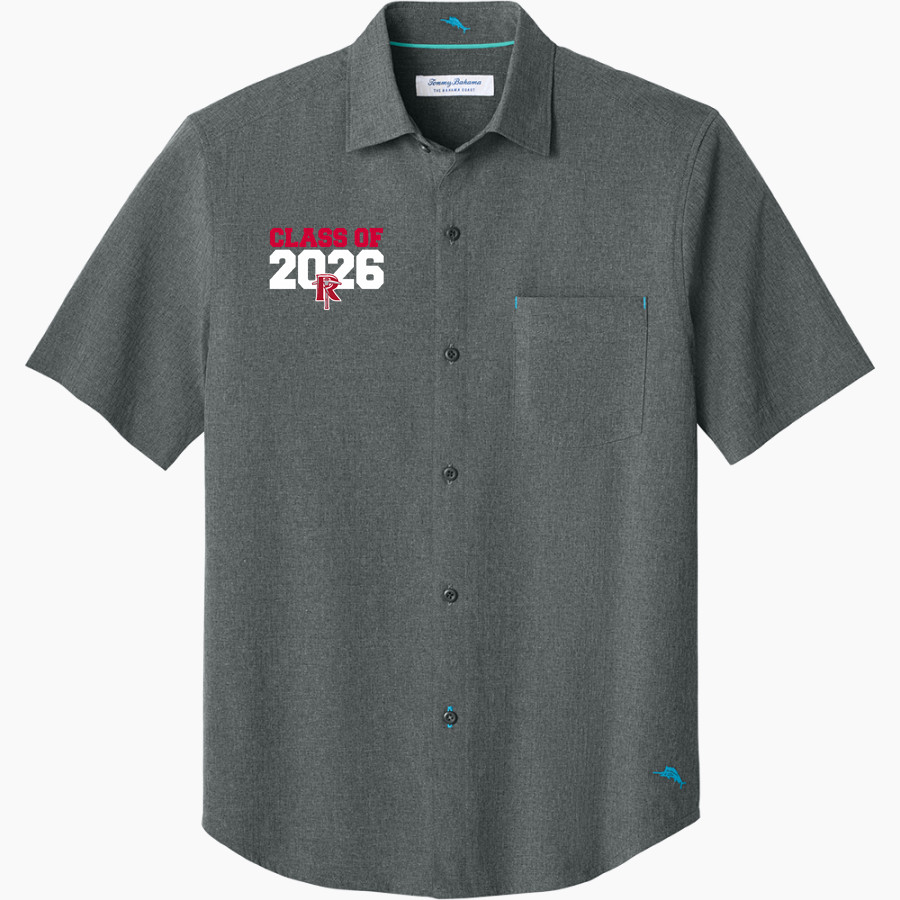 Red Top Miners Tommy Bahama Men's Sandy Point Short Sleeve Shirt