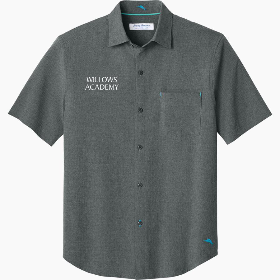 WILLOWS ACADEMY Eagles <span class="pdp-name-mascot">Willows Eagles</span> Tommy Bahama Men's Sandy Point Short Sleeve Shirt