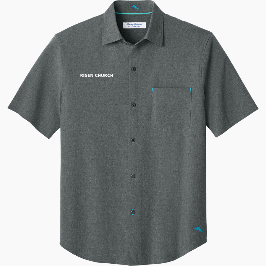 Risen Church <span class="pdp-name-mascot">Risen Church</span> Tommy Bahama Men's Sandy Point Short Sleeve Shirt