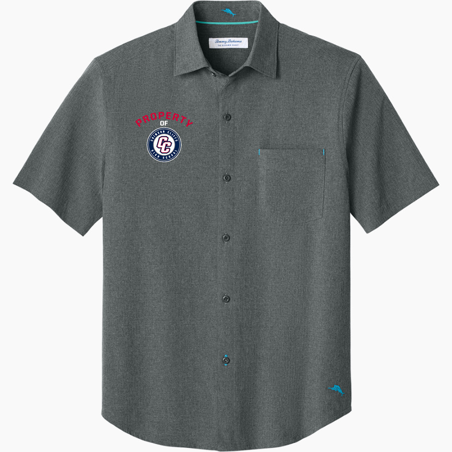 Crimson Cliffs Mustangs <span class="pdp-name-mascot">Crimson Cliffs Mustangs</span> Tommy Bahama Men's Sandy Point Short Sleeve Shirt