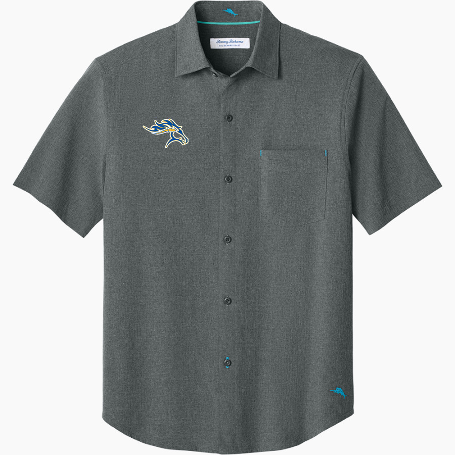 AGOURA HIGH SCHOOL CHARGERS Tommy Bahama Men's Sandy Point Short Sleeve Shirt