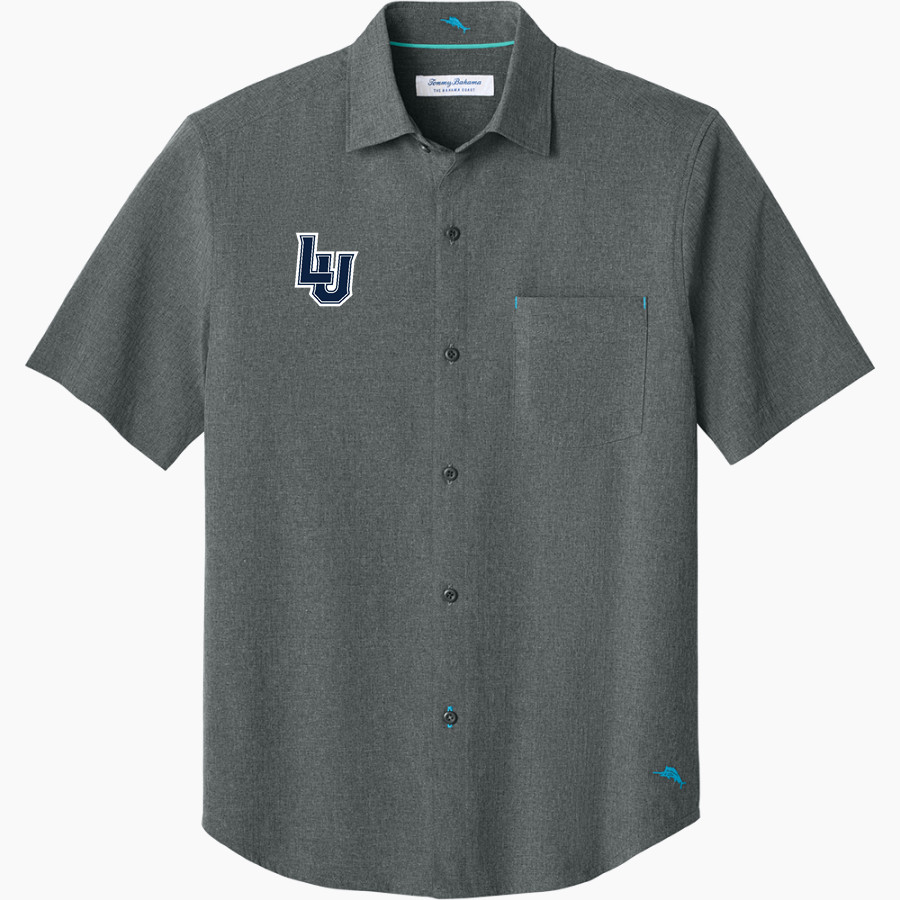 Lawrence University Vikings Online Store <span class="pdp-name-mascot">Lawrence</span> Tommy Bahama Men's Sandy Point Short Sleeve Shirt