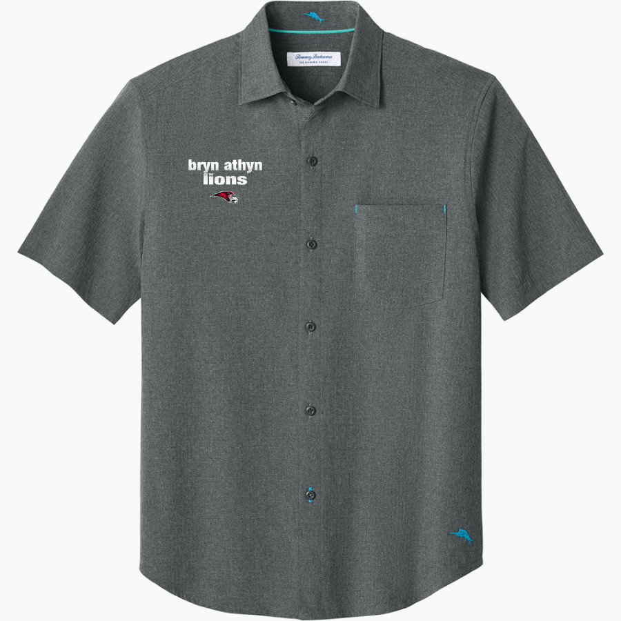 Bryn Athyn College The Official Store of the Lions <span class="pdp-name-mascot">Bryn Athyn College Lions</span> Tommy Bahama Men's Sandy Point Short Sleeve Shirt
