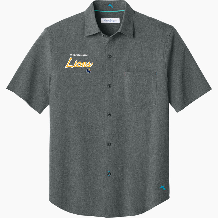 Founders Classical Lions <span class="pdp-name-mascot">Founders Classical Lions</span> Tommy Bahama Men's Sandy Point Short Sleeve Shirt