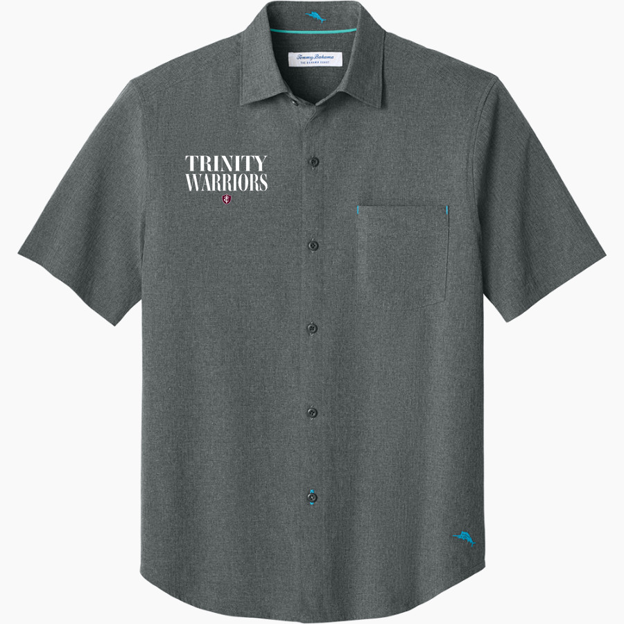 Trinity Warriors <span class="pdp-name-mascot">Trinity Christian Warriors</span> Tommy Bahama Men's Sandy Point Short Sleeve Shirt