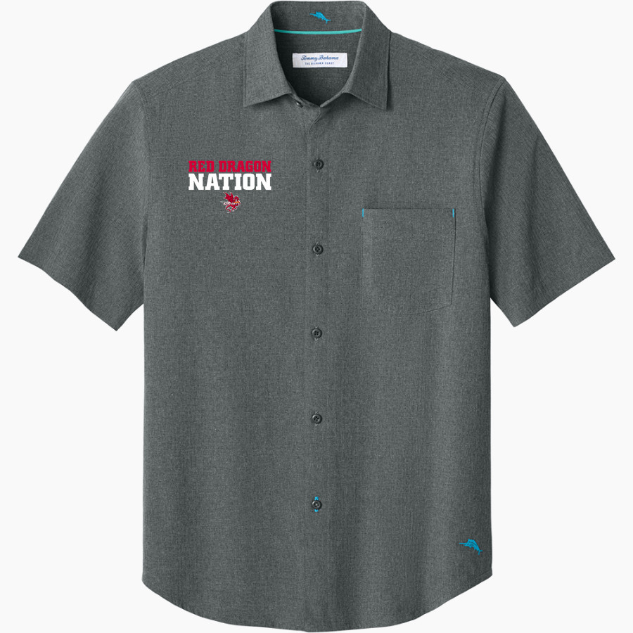 ONEONTA RED DRAGONS Tommy Bahama Men's Sandy Point Short Sleeve Shirt