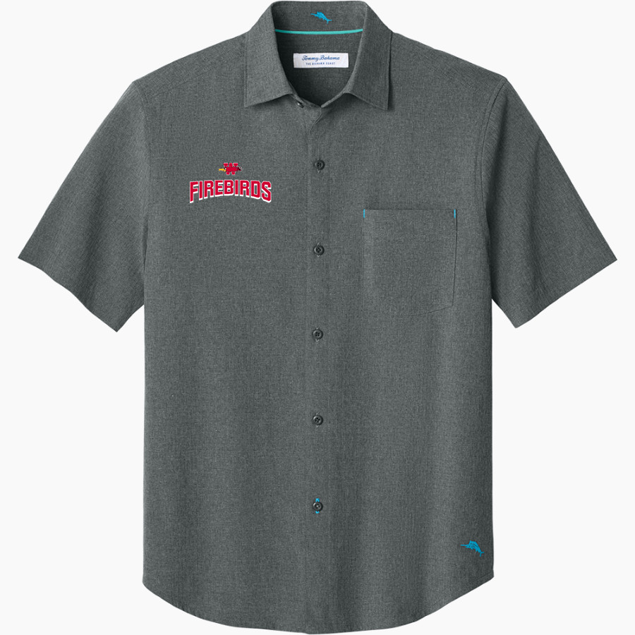 Wisconsin School For The Deaf Firebirds <span class="pdp-name-mascot">Wisconsin School For The Deaf Firebirds</span> Tommy Bahama Men's Sandy Point Short Sleeve Shirt