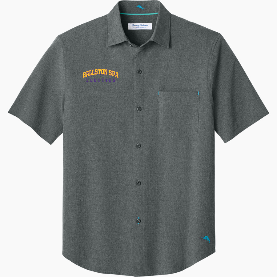 Ballston Spa Scotties The Official Online Store <span class="pdp-name-mascot">Baaston Spa Scotties</span> Tommy Bahama Men's Sandy Point Short Sleeve Shirt