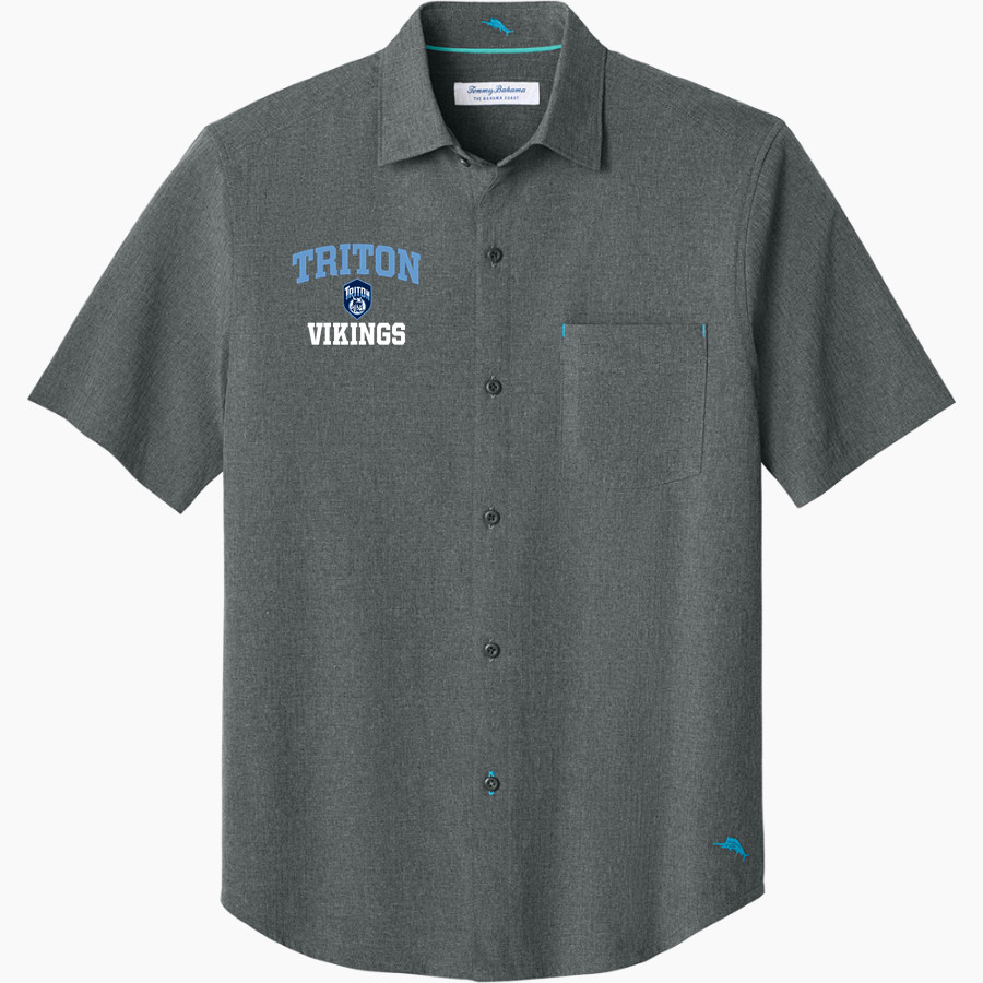 Triton Vikings <span class="pdp-name-mascot">Triton Regional Vikings</span> Tommy Bahama Men's Sandy Point Short Sleeve Shirt
