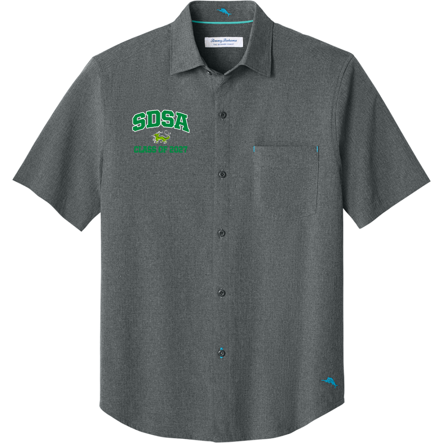 Southern Delaware School Of The Arts dragons <span class="pdp-name-mascot">SDSA Dragons</span> Tommy Bahama Men's Sandy Point Short Sleeve Shirt