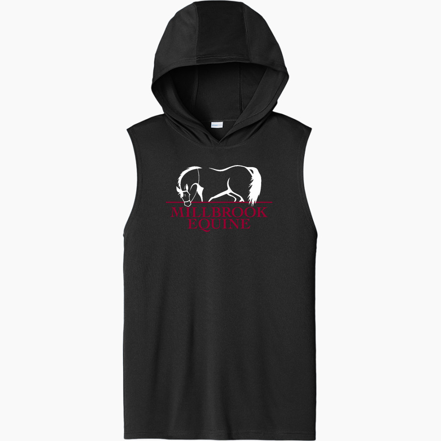 Millbrook Equine Veterinary Clinic Millbrook Equine Vet <span class="pdp-name-mascot">Millbrook Equine Veterinary Clinic</span> Sport-Tek Men's Competitor Sleeveless Hoodie