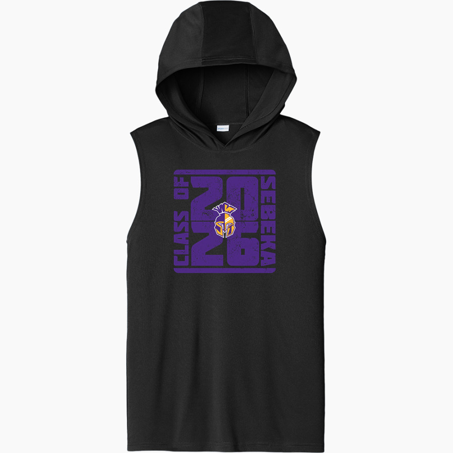 SEBEKA HIGH SCHOOL Trojans Online Store Sport-Tek Men's Competitor Sleeveless Hoodie