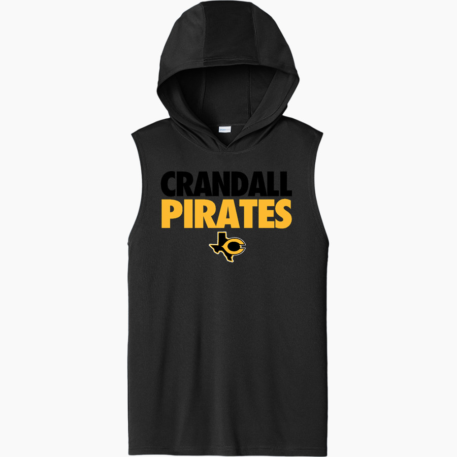 CRANDALL HIGH SCHOOL PIRATES <span class="pdp-name-mascot">CRANDALL PIRATES</span> Sport-Tek Men's Competitor Sleeveless Hoodie