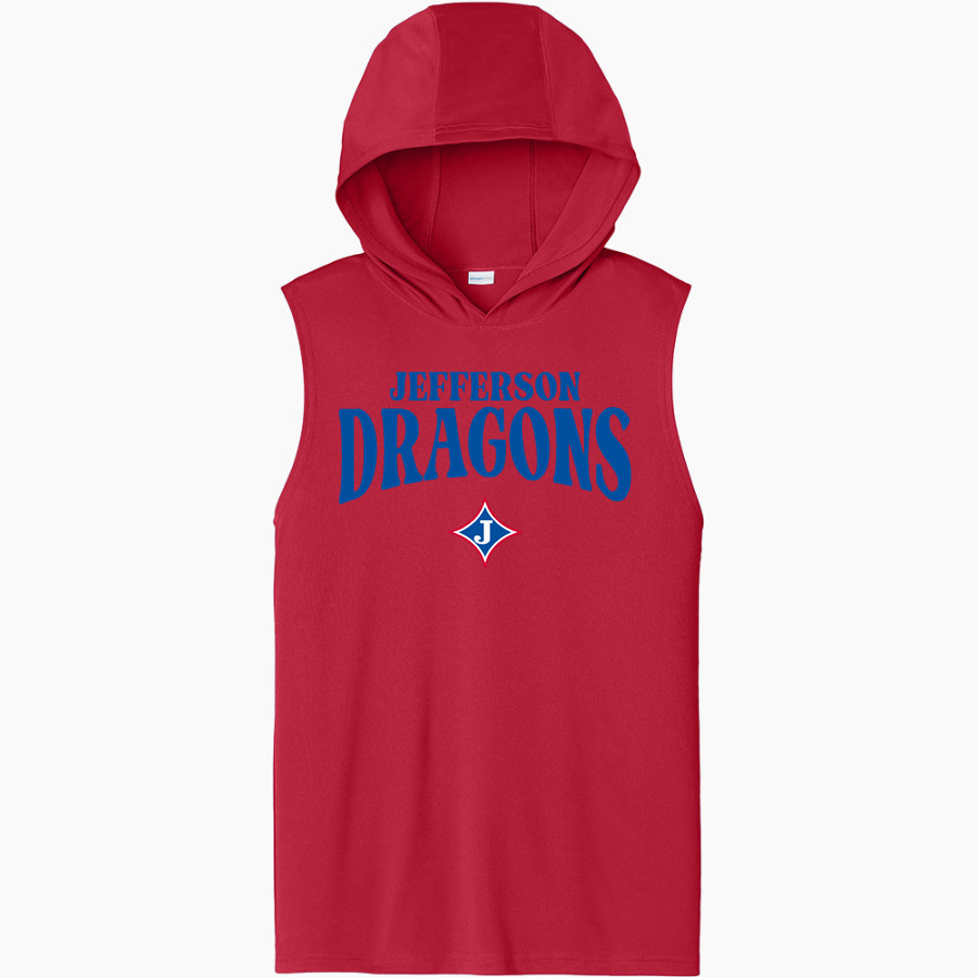 Jefferson Dragons <span class="pdp-name-mascot">Jefferson Dragons</span> Sport-Tek Men's Competitor Sleeveless Hoodie
