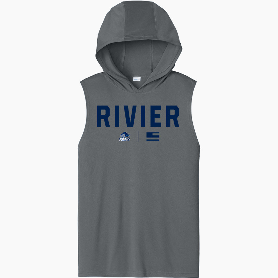 Rivier University Official Store of the Raiders <span class="pdp-name-mascot">Rivier University Raiders</span> Sport-Tek Men's Competitor Sleeveless Hoodie