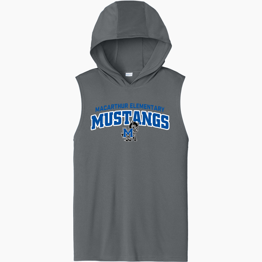 MacArthur Elementary Mustangs Sport-Tek Men's Competitor Sleeveless Hoodie