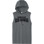 Simpson University Red Hawks <span class="pdp-name-mascot">Simpson Red Hawks</span> Sport-Tek Men's Competitor Sleeveless Hoodie Front Thumbnail