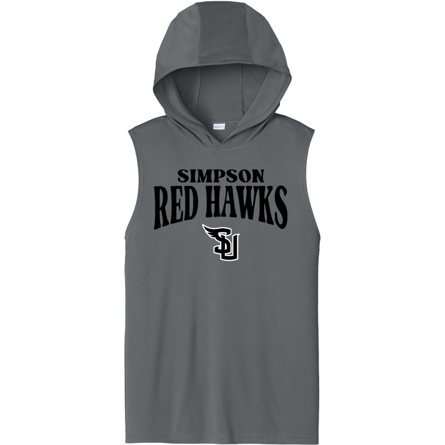 Simpson University Red Hawks <span class="pdp-name-mascot">Simpson Red Hawks</span> Sport-Tek Men's Competitor Sleeveless Hoodie