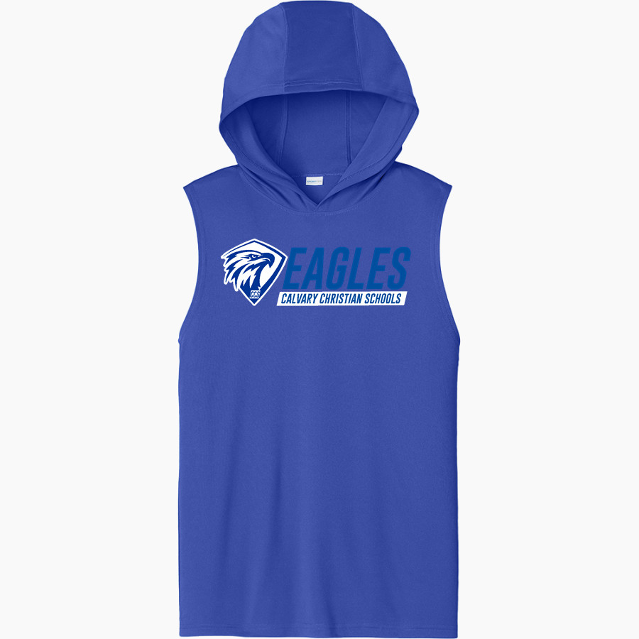 Calvary Christian Eagles <span class="pdp-name-mascot">Calvary Christian Eagles</span> Sport-Tek Men's Competitor Sleeveless Hoodie