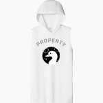 Wildlands Spaceducks Sport-Tek Men's Competitor Sleeveless Hoodie Front Thumbnail