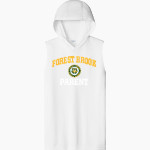 Forest Brook Bulldogs <span class="pdp-name-mascot">Forest Brook Bulldogs</span> Sport-Tek Men's Competitor Sleeveless Hoodie Front Thumbnail