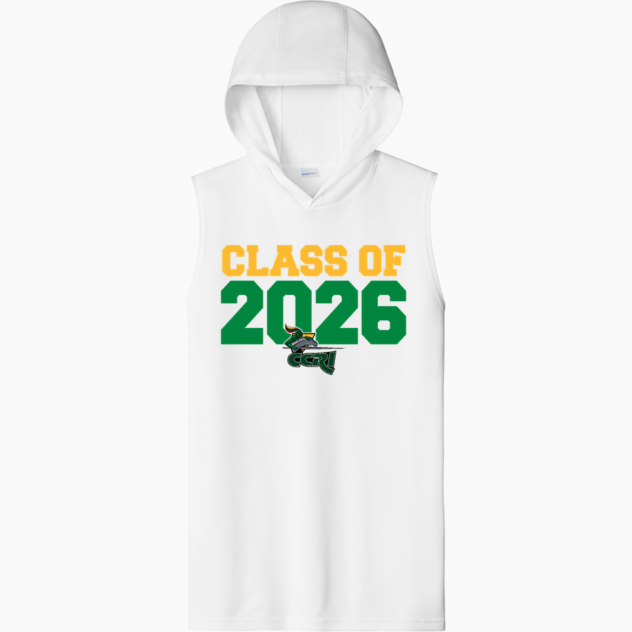 Community College of Rhode Island Knights <span class="pdp-name-mascot">COMMUNITY COLLEGE OF RHODE ISLAND Knights</span> Sport-Tek Men's Competitor Sleeveless Hoodie
