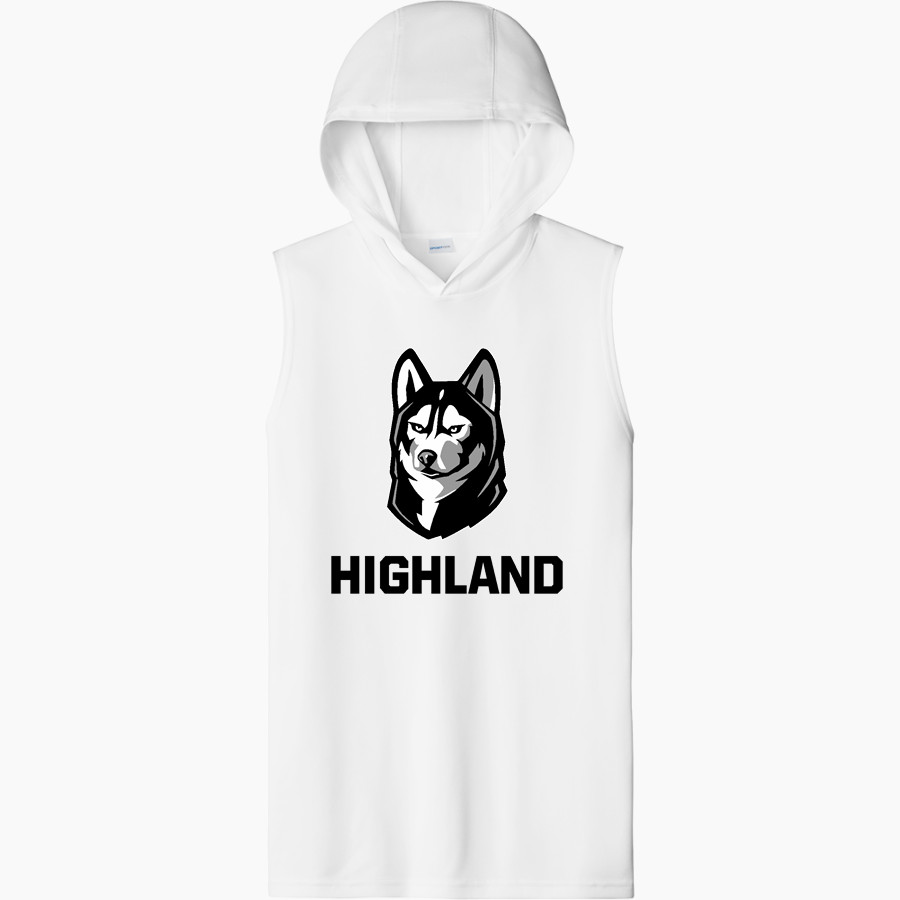 HIGHLAND HIGH SCHOOL HUSKIES Sport-Tek Men's Competitor Sleeveless Hoodie