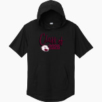 Lock Haven Bald Eagles <span class="pdp-name-mascot">Lock Haven University Bald Eagles</span> Sport-Tek Men's PosiCharge Tri-Blend Wicking Short Sleeve Hoodie Front Thumbnail