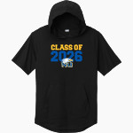 Northwest University Eagles Online Store <span class="pdp-name-mascot">Northwest Eagles</span> Sport-Tek Men's PosiCharge Tri-Blend Wicking Short Sleeve Hoodie Front Thumbnail