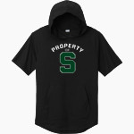 SHIOCTON HIGH SCHOOL CHIEFS <span class="pdp-name-mascot">SHIOCTON CHIEFS</span> Sport-Tek Men's PosiCharge Tri-Blend Wicking Short Sleeve Hoodie Front Thumbnail