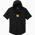 Hawaii Baptist Eagles <span class="pdp-name-mascot">HBA Eagles</span> Sport-Tek Men's PosiCharge Tri-Blend Wicking Short Sleeve Hoodie Front Thumbnail